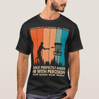 Kasta Min Disk Trött Samma Roliga Disk Go T Shirt