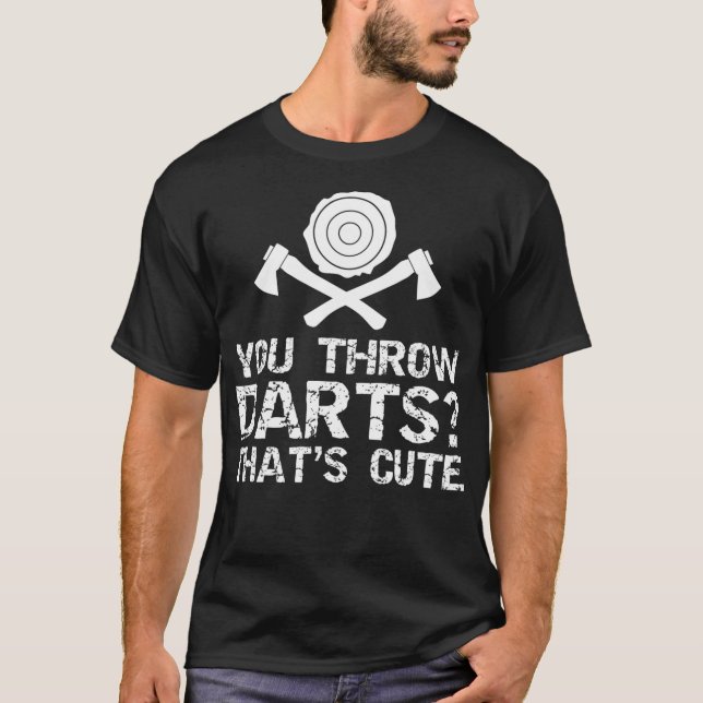 Kasta mörter Joke Funny Ax Throwing Älskare T Shirt (Framsida)