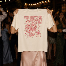 Kasta Shirt Bouquet Anpassad Bröllop & Senterparty