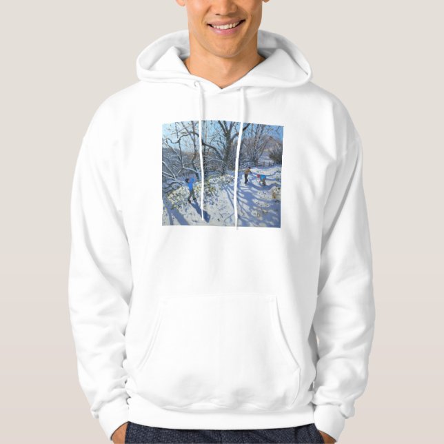 Kasta snöboll slagsmål 2007 hoodie (Framsida)