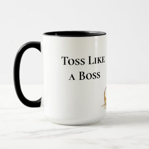 Kasta som en boss Rolig pannekaksturning Mugg