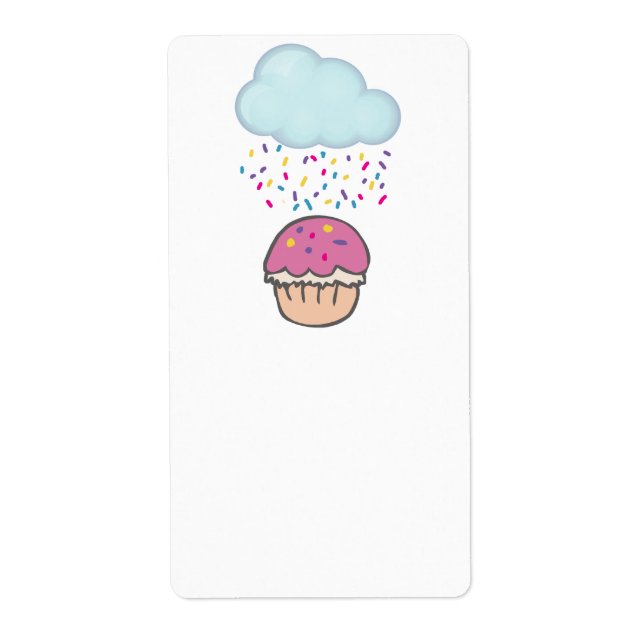 Kasta Sprinkles på Cuptårta Fraktsedel (Framsidan)