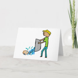 Kasta ut Baby med badvatten Kort