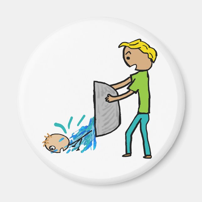 Kasta ut Baby med badvattnet Magnet (Framsidan)