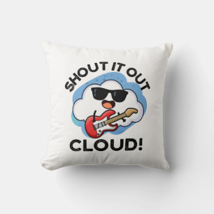 Kasta ut Cloud Funny Music Pun Kudde