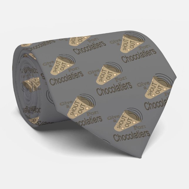 Kasta ut för chokladerare Neck Tie Slips (Rullad)