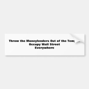 Kasta ut Moneylenders ur Temple! Ockupera Bildekal
