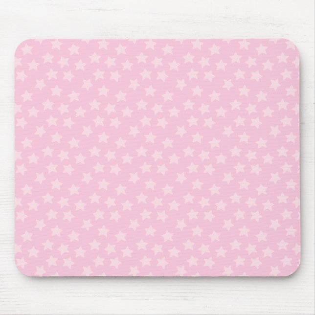 Kastade rosa stjärnor musmatta (Framsidan)