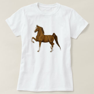 Kastanj för amerikanSaddlebred Utslagsplats T-shirt