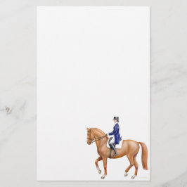 Kastanjebrun Dressagehästbrevpapper Brevpapper