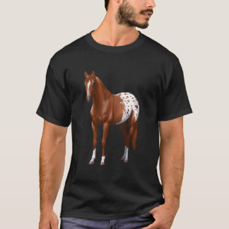 Kastanjebrun fläckig Appaloosa-häst T Shirt