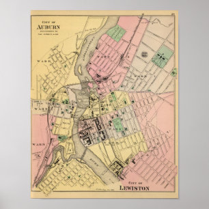 Kastanjebrunt Lewiston Poster