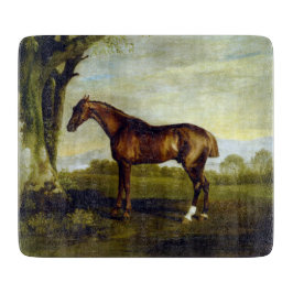 Kastanjehäst i ett liggande (George Stubbs)