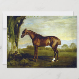Kastanjehäst i ett liggande (George Stubbs) Kort