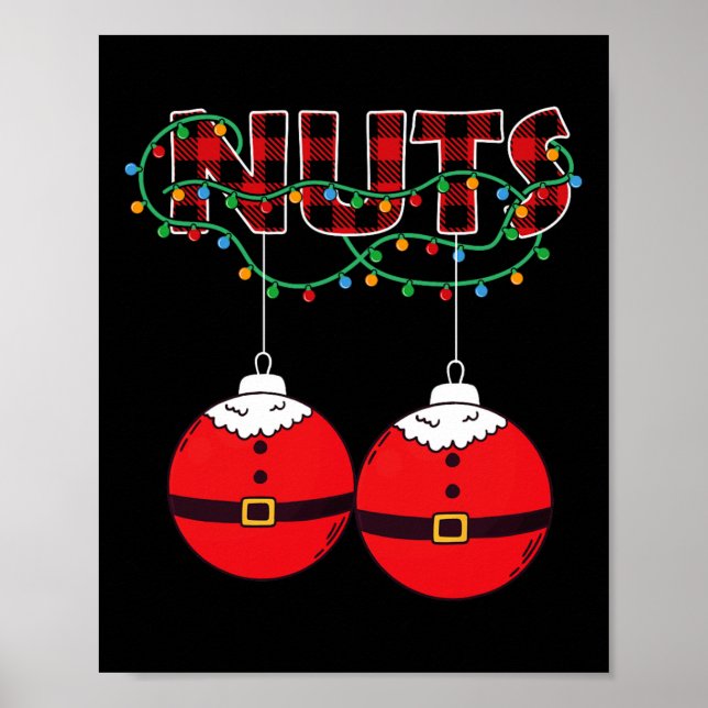 Kastanjer Bröst Nötter Jul Matchande Jul  Poster (Framsidan)