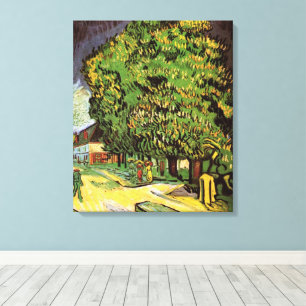 Kastanjeträd i blomning av Vincent van Gogh Canvastryck