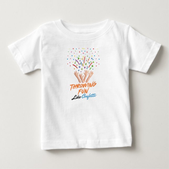 Kastar kul som konfetti  t shirt (Framsida)