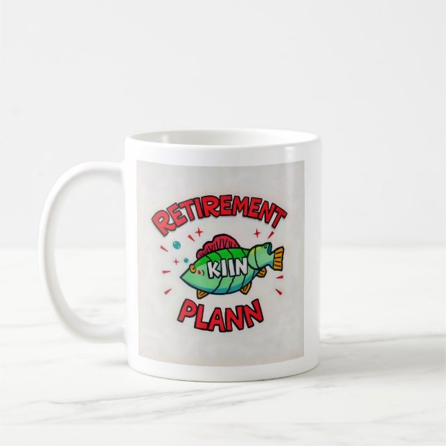 Kastar sig in i pensionärslivet!" kaffemugg (Vänster)