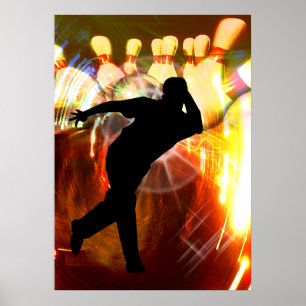 Kastare med strejkaexplosion poster