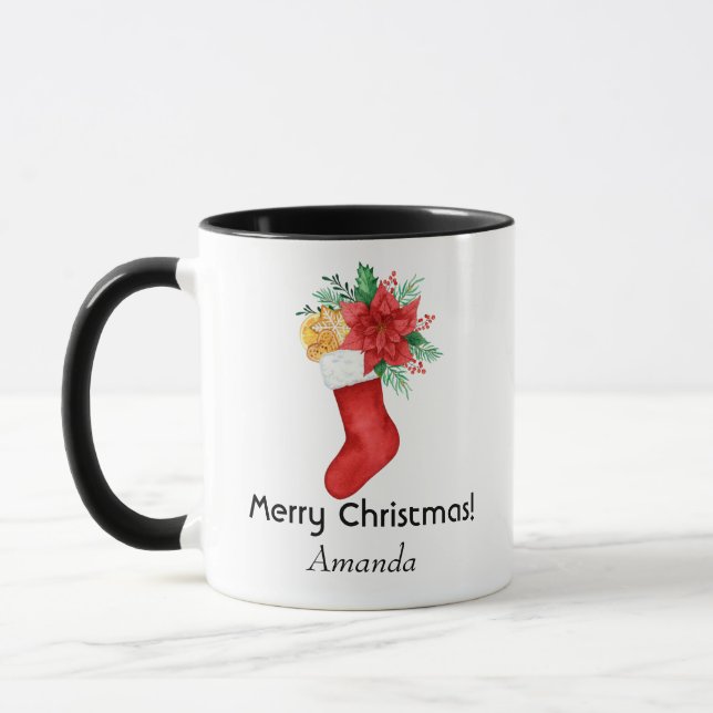 Kastat glas från kärlek under jul mugg (Vänster)