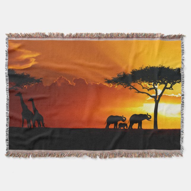 Kastfilt för afrika 2 mysfilt (Framsidan)
