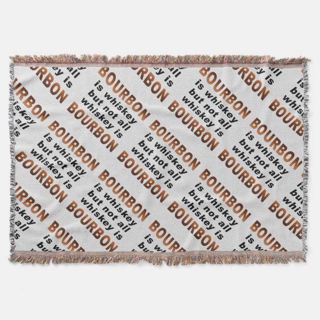 KASTFILT - inte all Whiskey är BOURBON! Filt (Framsidan)