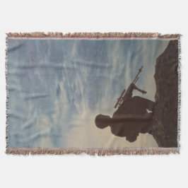 Kastfiltall militären kryddar filt