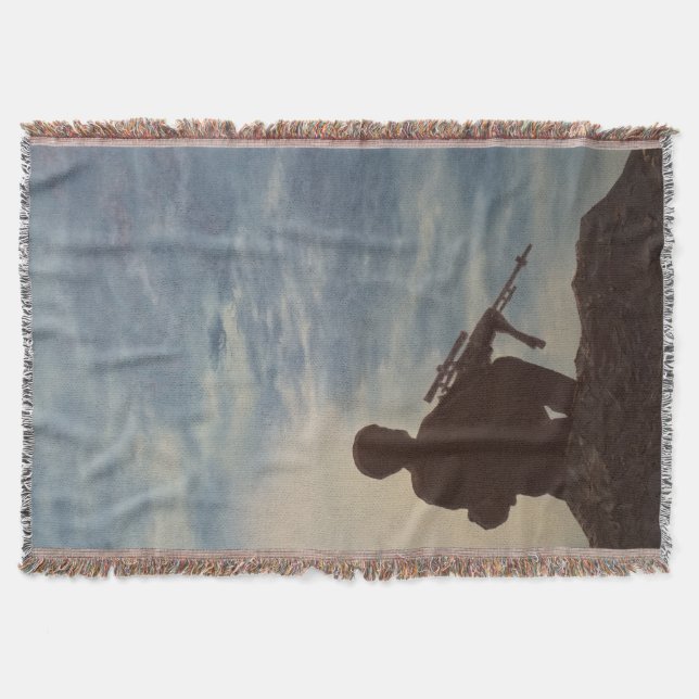 Kastfiltall militären kryddar filt (Framsidan)