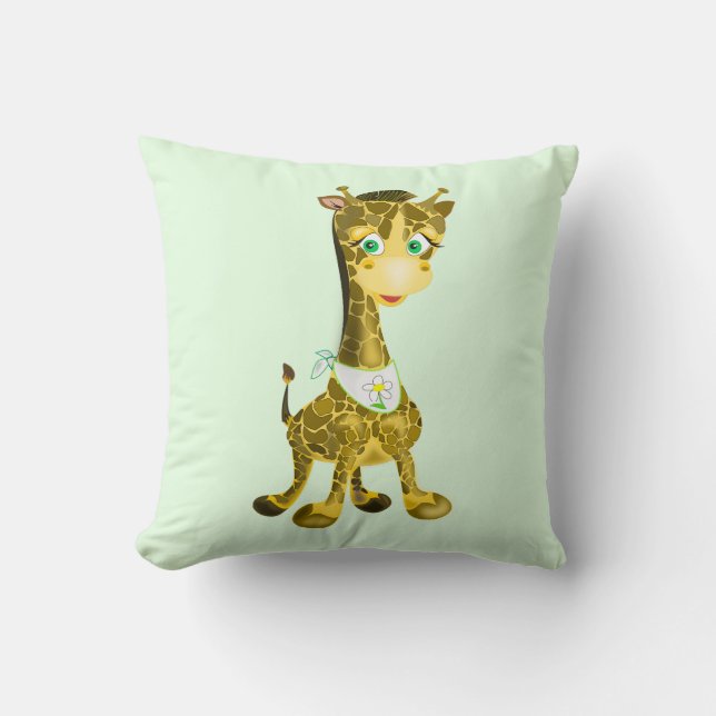 Kastkuddar med söt giraff kudde (Framsida)