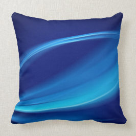 Kastkudde - Abstrakt Klart Blå Kudde