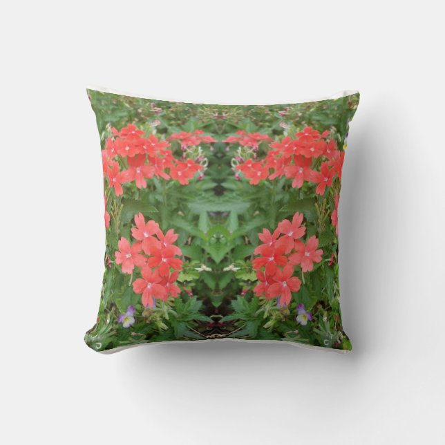 Kastkudde blommor  kudde (Framsida)