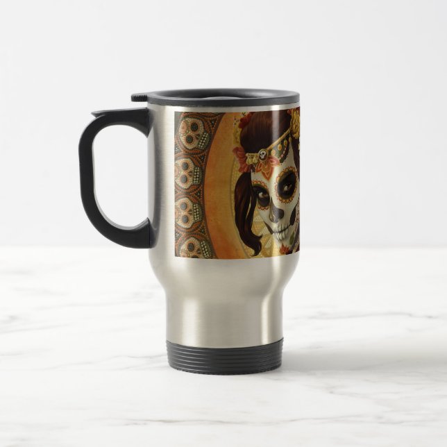 Kastkudde för Dia De Los Muertos Resemugg (Vänster)