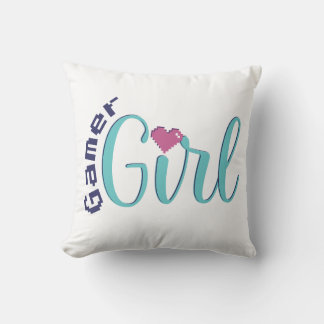 Kastkudde för Gamer Girl - Perfekt present för spe Kudde
