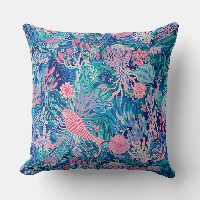 Kastkudde i stilren grafik kudde (Framsida)