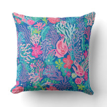 Kastkudde i stilren grafik