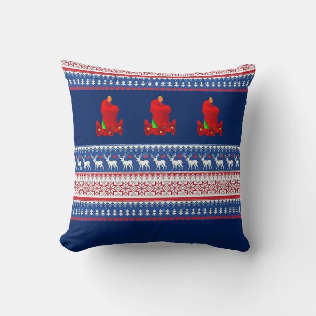 Kastkudde jul kudde (Framsida)