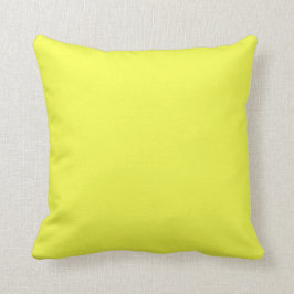 Kastkudde, Kastkudde 40 cm x 40 cm, Neon Gul Kudde