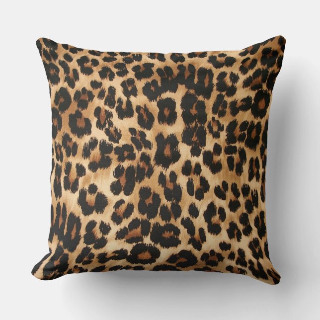 Kastkudde Leopard Kudde (Framsida)