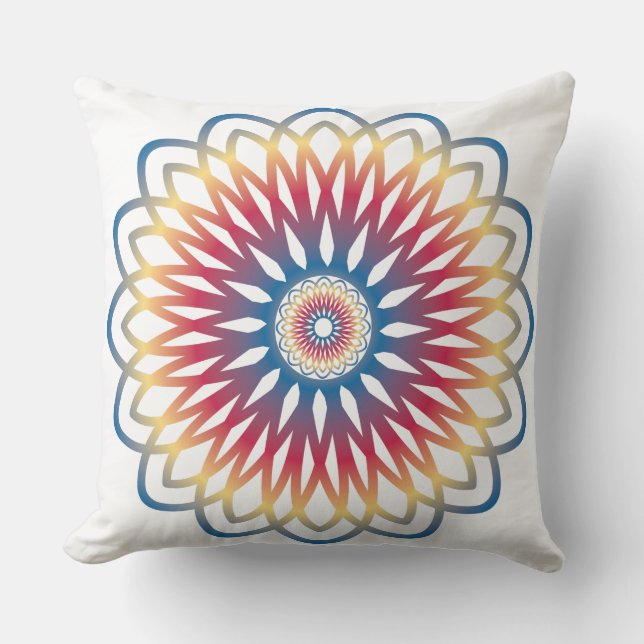 Kastkudde mandala design kudde (Framsida)