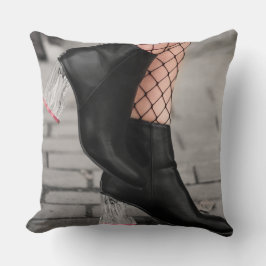Kastkudde med Booted & Bold-design Kudde