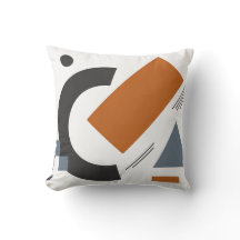 Kastkudde med kreativ geometrisk konst