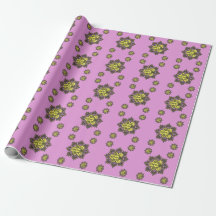Kastkudde med Mandala-blommönster