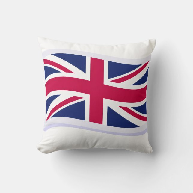 Kastkudde med Union Jack (framsida) 40,6cm  Kudde (Framsida)