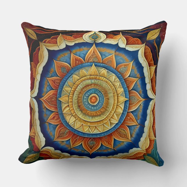 Kastkudde Native American design  Kudde (Framsida)