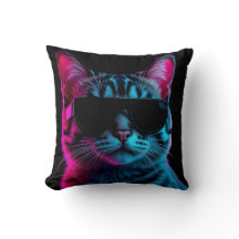 Kastkudde neon katt