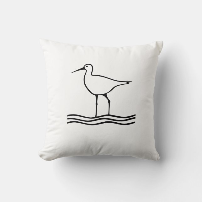 Kastkudde Sandpiper Kudde (Framsida)