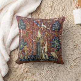 Kastkudde 'The Lady and the Unicorn (Touch)' Kudde