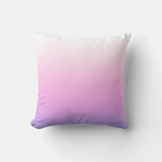 Kastkudde Violett och rosa ombré design Kudde (Framsida)