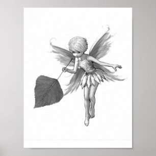 Kastning av Aspen Träd Fairy med Löv Poster