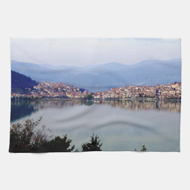 Kastoria - Makedonien Kökshandduk (Horisontell)